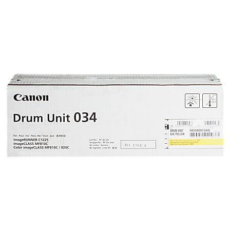 Canon&reg; 034 Yellow Drum Unit, 9455B001