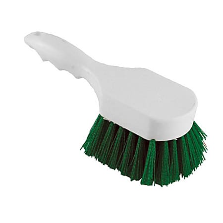 Carlisle Sparta Utility Scrub Brush, 3" x 8", White/Green