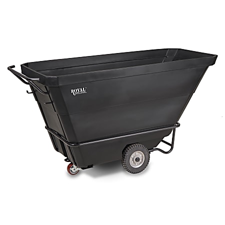 Royal Basket Trucks 1 Yard Standard Tilt Truck, Black