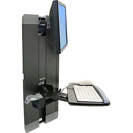 Ergotron StyleView Lift for Flat Panel Display, Keyboard, Mouse - Black - 24" Screen Support - 33 lb Load Capacity - 60609195