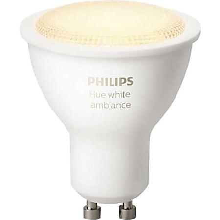 Philips Hue Ambiance GU10 Smart LED Light Bulb, White