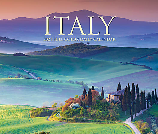 Willow Creek Press Page-A-Day Daily Desk Calendar, 4-1/4" x 5-1/4", FSC® Certified, Italy, January to December 2021, 14356