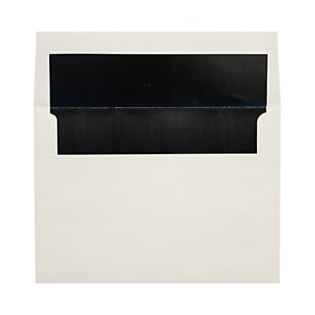 LUX Foil-Lined Invitation Envelopes A4, Peel & Press Closure, Natural/Black, Pack Of 50