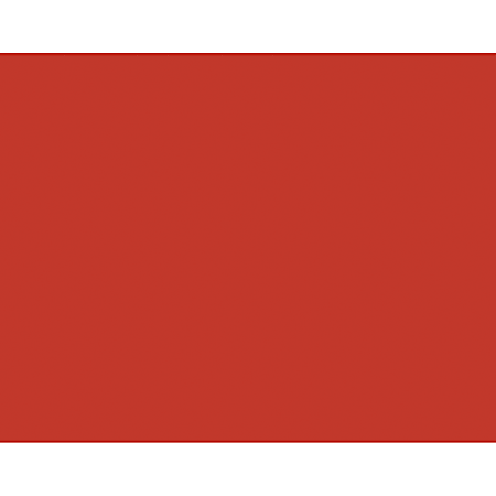 Pacon® Peacock® 100% Recycled Railroad Board, 22" x 28", 6-Ply, Red, Pack Of 25 Sheets