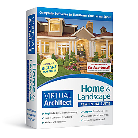 Virtual Architect Home &amp; Landscape Platinum Suite