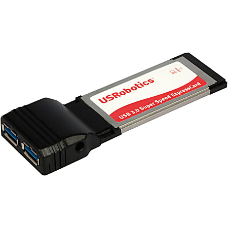 U.S. Robotics USR8401 2-port ExpressCard USB Adapter - ExpressCard/34 - Plug-in Module - 2 USB Port(s) - 2 USB 3.0 Port(s)