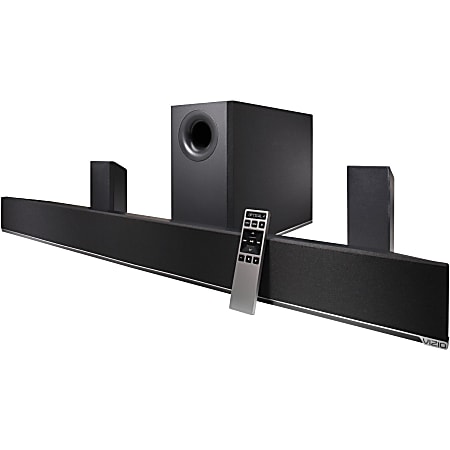 VIZIO S4251W-B4 5.1 Sound Bar Speaker - Wireless Speaker(s) - Table Mountable, Wall Mountable - Black