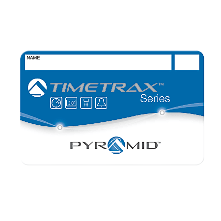Pyramid™ 41302 TimeTrax Time & Attendance Badges, 1–25, Pack Of 25