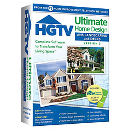 HGTV® Ultimate Home Design with Landscaping & Decks 3.0, Traditional Disc