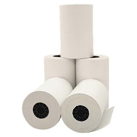 PM Company® 1-Ply Thermal Print Cash Register/ATM Rolls, 3 1/8" x 119', White, Pack Of 50