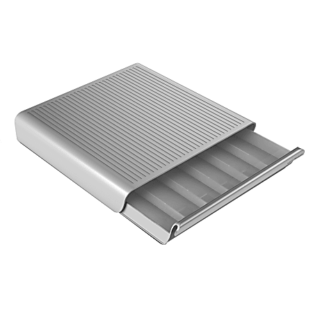 Mind Reader Hero Coffee Capsule Drawer, 36-Pod Capacity, Silver/Gray