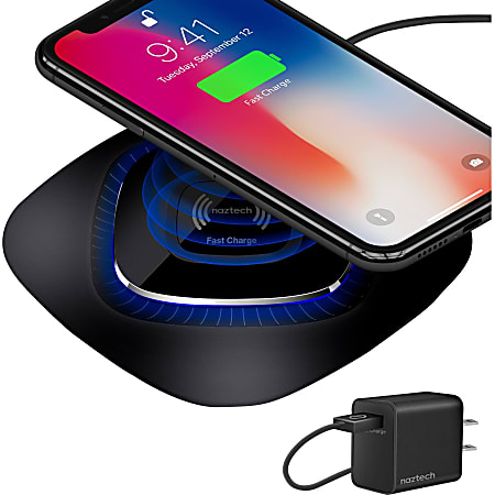 Hypercel Power Pad Qi Wireless Fast Charger - 5 V DC, 9 V DC Input - 5 V DC, 9 V DC Output - Input connectors: USB