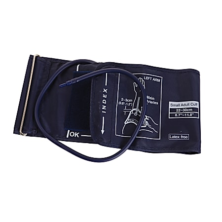 HealthSmart® 04-591/04-595 Series Blood Pressure Cuff, Small Adult, Navy
