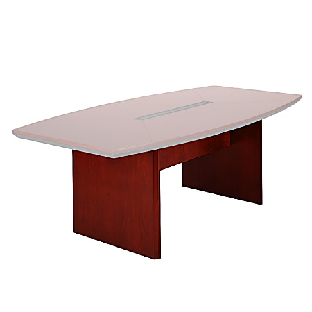 Mayline® Group Corsica Conference Table Base, For 72" x 36" Boat-Shaped Table Top, Sierra Cherry