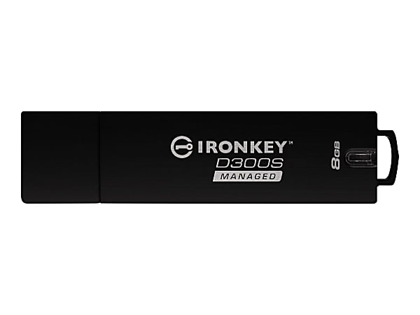 IronKey D300S Managed - USB flash drive - encrypted - 8 GB - USB 3.1 Gen 1 - FIPS 140-2 Level 3 - TAA Compliant
