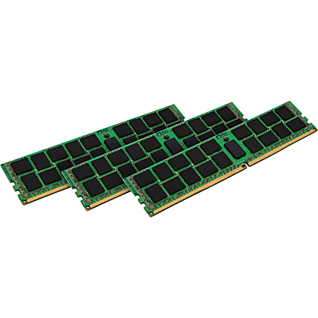 Kingston ValueRAM 12GB DDR3 SDRAM Memory Module - For Server - 12 GB (3 x 4 GB) - DDR3-1600/PC3-12800 DDR3 SDRAM - CL11 - 1.35 V - ECC - Registered - 240-pin - DIMM