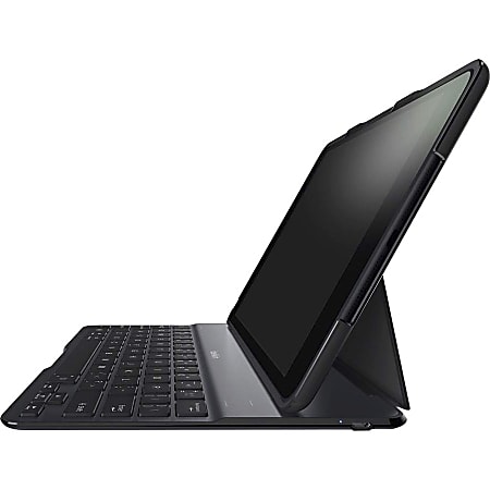 Belkin QODE Keyboard/Cover Case Apple iPad Air Tablet - Black - English, French Keyboard Localization
