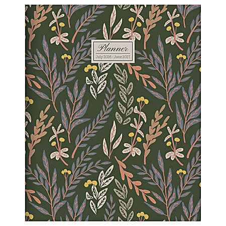 2026-2027, TF Publishing  Trailing Blooms Medium Monthly Planner, 8" x 6.5", July 2026 to June 2027