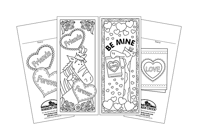 Barker Creek Bookmark Duets, Valentine&#x27;s Day, Pack Of