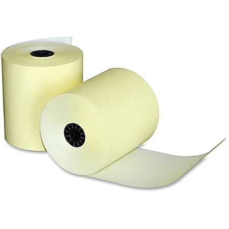 Quality Park Thermal Paper - 3 1/8" x 2760" - 50 / Carton - Canary