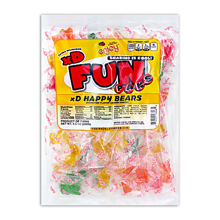 Enjoy XD Gummy Happy Bear Fun Pack, 8.46 Oz