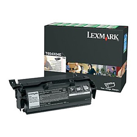 Lexmark™ T654X04A Black High Yield Return Program Toner Cartridge