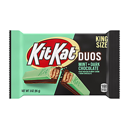 Hershey's® Kit Kat® Duos Dark Chocolate Mint King Size Bar, 3 Oz