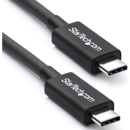 StarTech.com Thunderbolt 3 Cable - 40Gbps - Daisy Chainable - Passive - USB C Cable - USB-C Thunderbolt to Thunderbolt Cable - TBLT34MM50CM