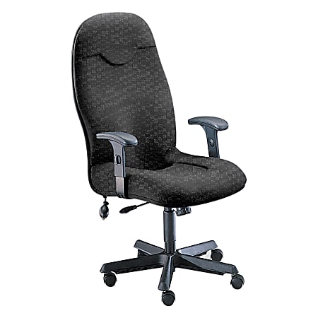 Mayline® Group Comfort Series 9413 High-Back Fabric Chairs, Gray/Black