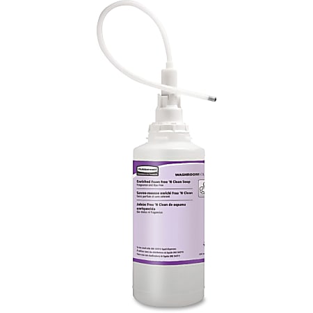 Rubbermaid Commercial One Shot Foam Free 'N Clean Soap - 27.05 fl oz - Hand - Multicolor - pH Balanced, Fragrance-free, Hygienic, Dye-free - 4/Carton