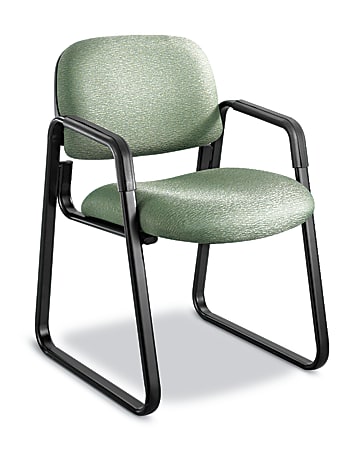 Safco® Cava Urth Fabric Sled-Base Guest Chair, Green