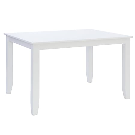 Powell Atwood Rectangle Dining Table, 30”H x 48”W x 36”D, White