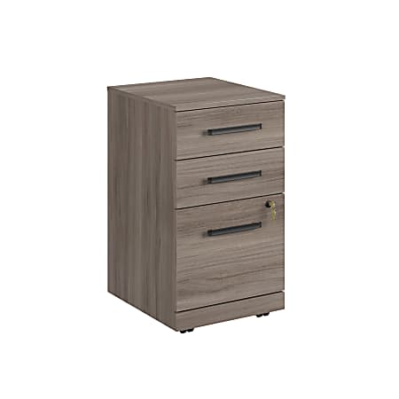 Sauder® Affirm 20”D Vertical 3-Drawer Mobile File Cabinet With Lock, Hudson Elm