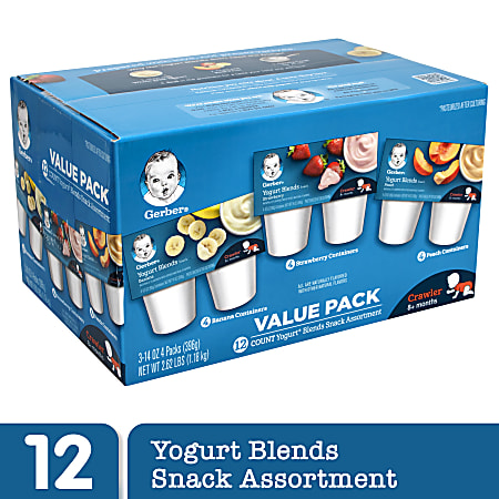 Gerber yogurt blends snack assortment 2025