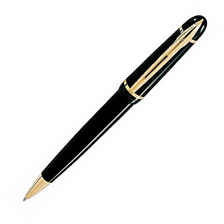 Waterman® Phileas Ballpoint Pen, 1.0 mm, Medium Point, Mineral Black Barrel, Black Ink