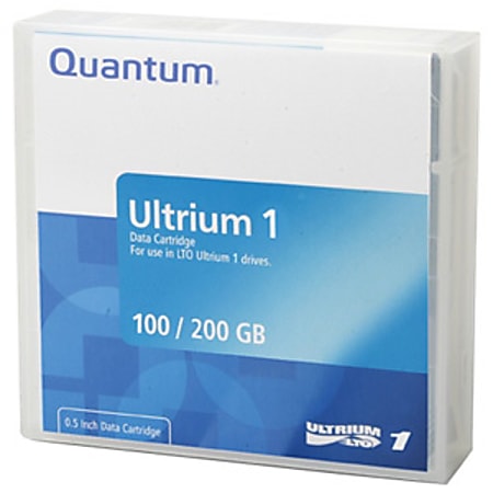 Quantum LTO Ultrium 1 Prelabeled Tape Cartridge - LTO Ultrium LTO-1 - 100GB (Native) / 200GB (Compressed)