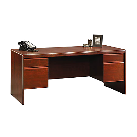 Sauder® Cornerstone Collection Executive Desk, Classic Cherry