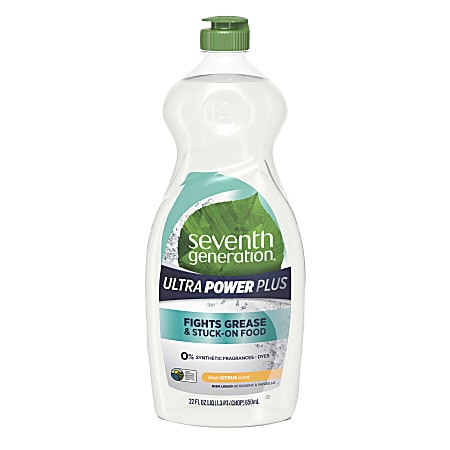 Seventh Generation™ Ultra Power Plus Dishwashing Liquid, Fresh Scent, 22 Oz Bottle