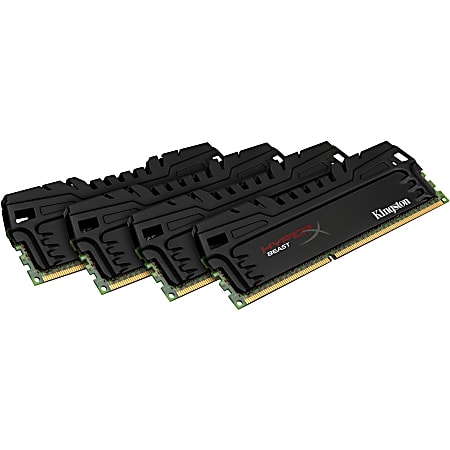 Kingston HyperX 32GB DDR3 SDRAM Memory Module - For Desktop PC - 32 GB (4 x 8 GB) - DDR3-1600/PC3-12800 DDR3 SDRAM - CL9 - 1.50 V - Non-ECC - Unbuffered - 240-pin - DIMM