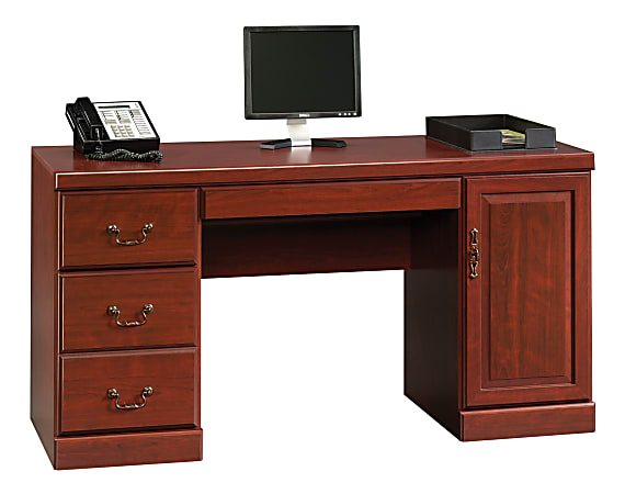 Sauder® Heritage Hill 60"W Desk Computer Credenza, Classic Cherry