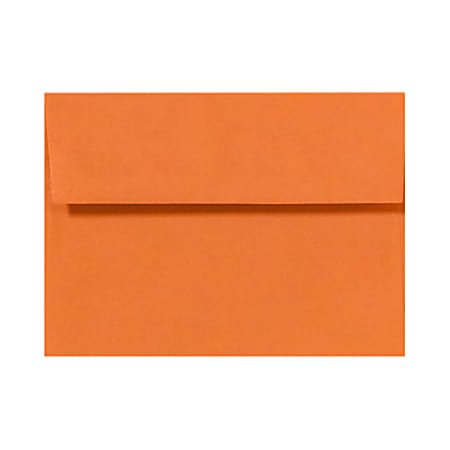 LUX Invitation Envelopes, A2, Peel & Press Closure, Mandarin Orange, Pack Of 1,000
