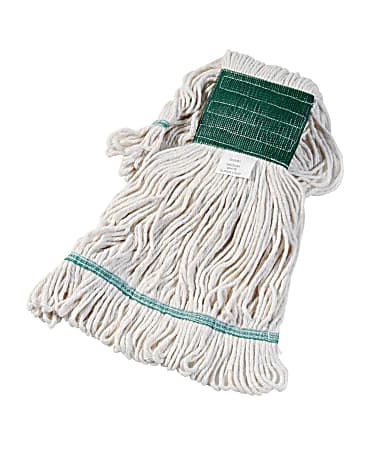 Unisan Super Loop Cotton/Synthetic Yarn Wet Mop Head, Medium, White