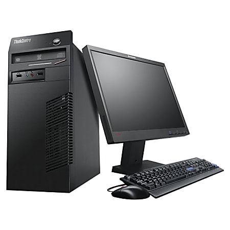 Lenovo ThinkCentre M75e 5041A3U Desktop Computer - AMD Athlon II X4 640 3 GHz - 4 GB DDR3 SDRAM - 500 GB HDD - Windows 7 Professional 64-bit - Tower - Business Black