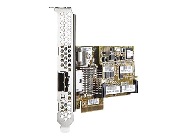HPE Smart Array P222/512 FBWC 6Gb 1-port Int/1-port Ext SAS Controller - Serial ATA/600 - PCI Express 3.0 x8 - Plug-in Card - RAID Supported - 0, 1, 1+0, 5, 50 RAID Level - 2 Total SAS Port(s)