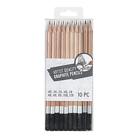 Brea Reese Graphite Pencils, Gray, Pack Of 10 Pencils