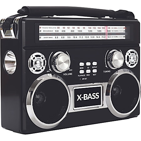 Supersonic 3 Band Radio with Bluetooth and Flashlight