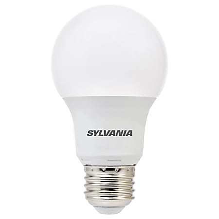 Sylvania A19 800 Lumens LED Bulbs, 8.5 Watt, 3000 Kelvin, Pack Of 6 Bulbs