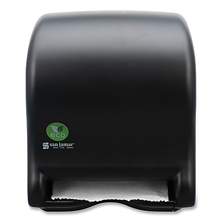 San Jamar® Ecological Automatic Towel Dispenser, 9.1 x 14.4 x 11.8, Black