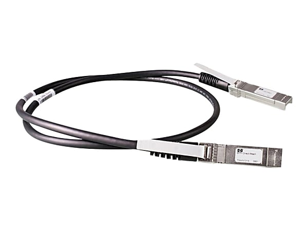 HPE X240 Direct Attach Cable - Network cable - SFP+ to SFP+ - 4 ft - for Edgeline e920; FlexFabric 12902; ProLiant e910t 2U; SimpliVity 380 Gen10, 380 Gen9