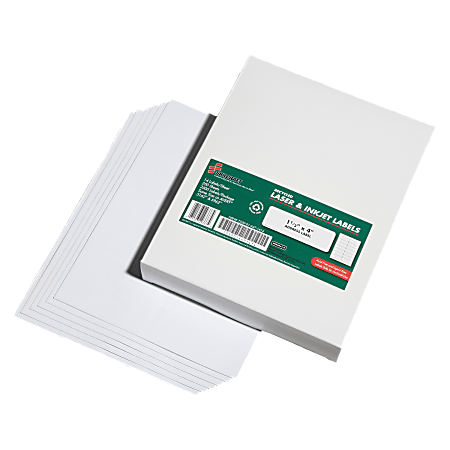 SKILCRAFT® 100% Recycled Inkjet/Laser Address Labels, 1" x 3/4", White, Box Of 3500 (AbilityOne 7530-01-647-1414)